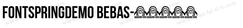FONTSPRINGDEMO Bebas字体转换
